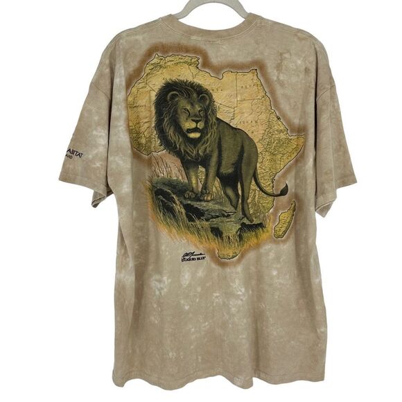 Vintage 1994 Liquid Blue MGM Grand Lion Mens 2X T-Shirt All Over Graphic - Picture 2 of 13